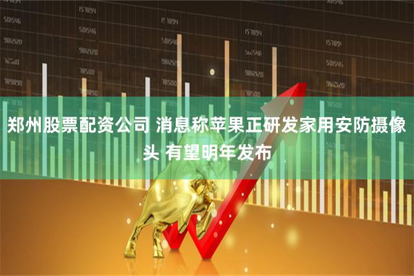 郑州股票配资公司 消息称苹果正研发家用安防摄像头 有望明年发布